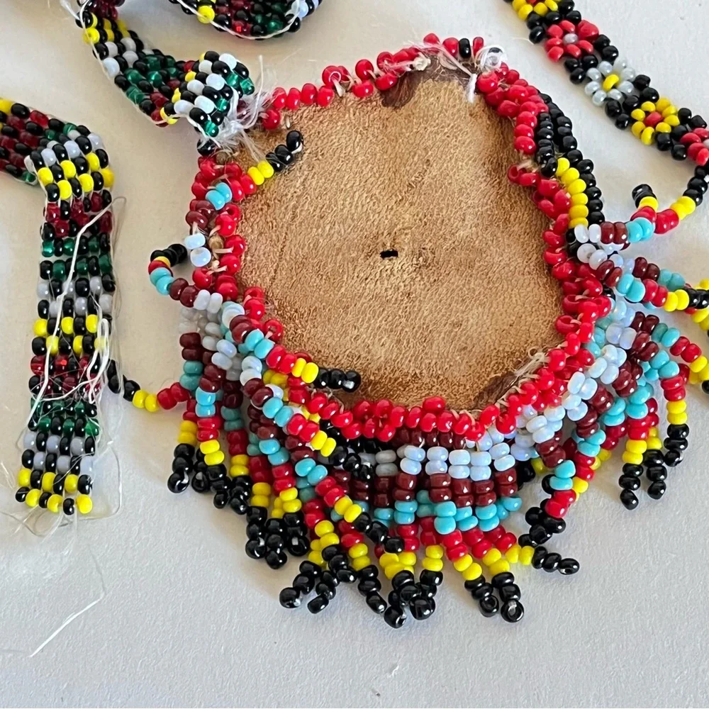 Beaded necklaces that need repair or for repurposing all damaged native seed - Picture 11 of 16
